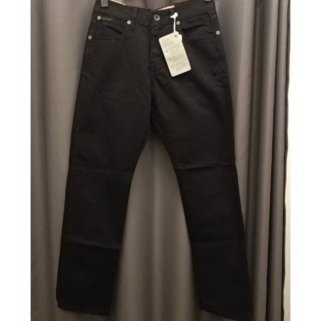 Wrangler celana jeans regular hitam original