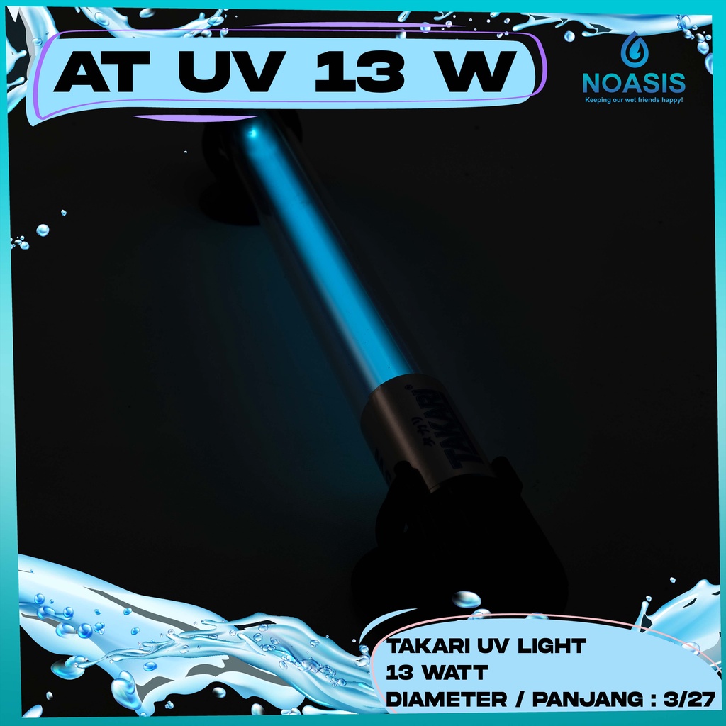 LAMPU UV TAKARI 13 WATT KOLAM AQUARIUM AQUASCAPE AKUARIUM