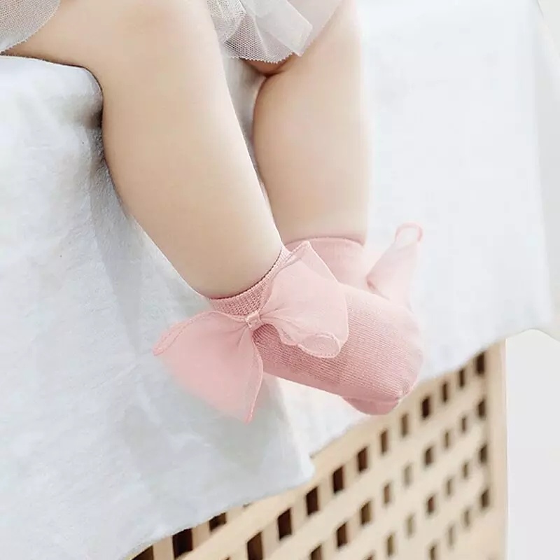 (Pimenova) Kaos kaki pita anak kaoskaki anak perempuan baby sock kaos kaki pita besar