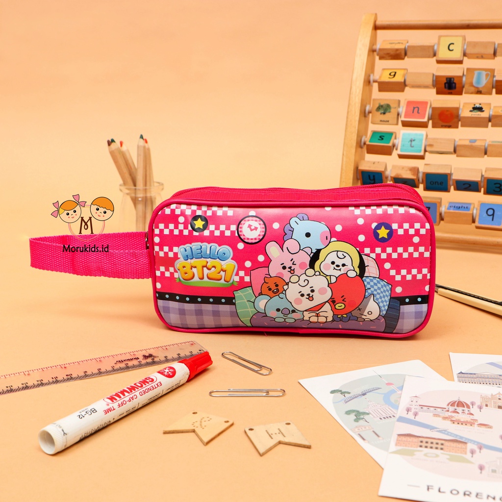 

MORUKIDS - KOTAK PENSIL ANAK CEWEK COWOK BTS TEMPAT PENSIL ANAK TERMURAH
