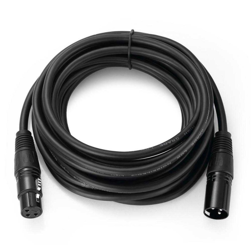 Kabel XLR M F OFC Konektor Microphone To Amplifier Karaoke 1-20 Meter