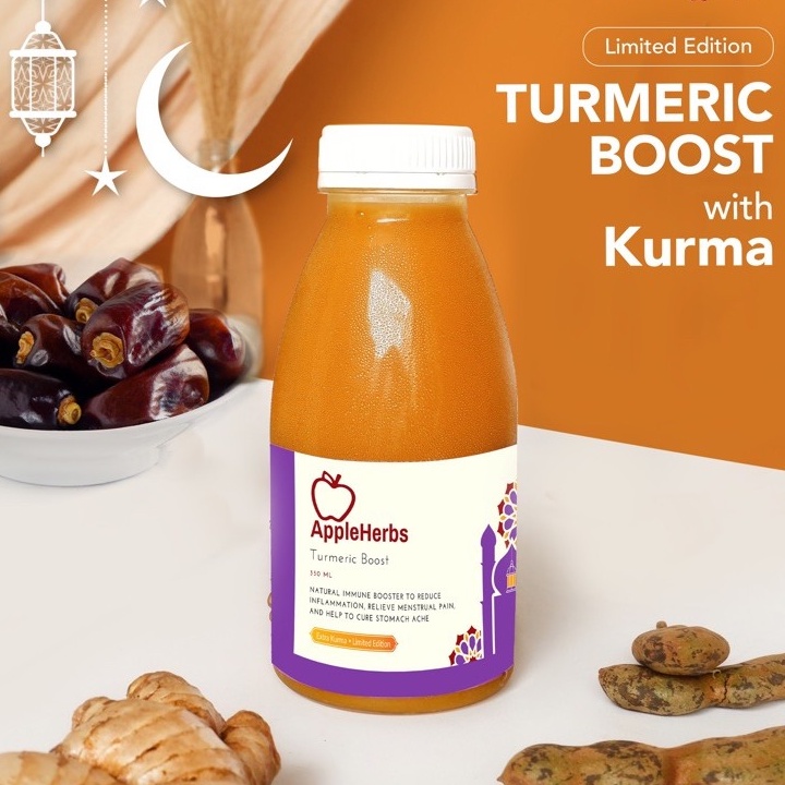 

Turmeric Boost with Kurma by AppleHerbs 350ml (Limited Edition)