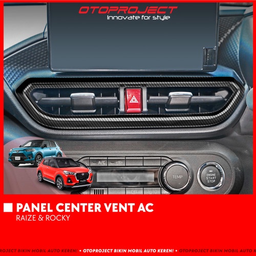 Panel Center Vent AC Raize Rocky Cover Bagian Tengah Otoproject