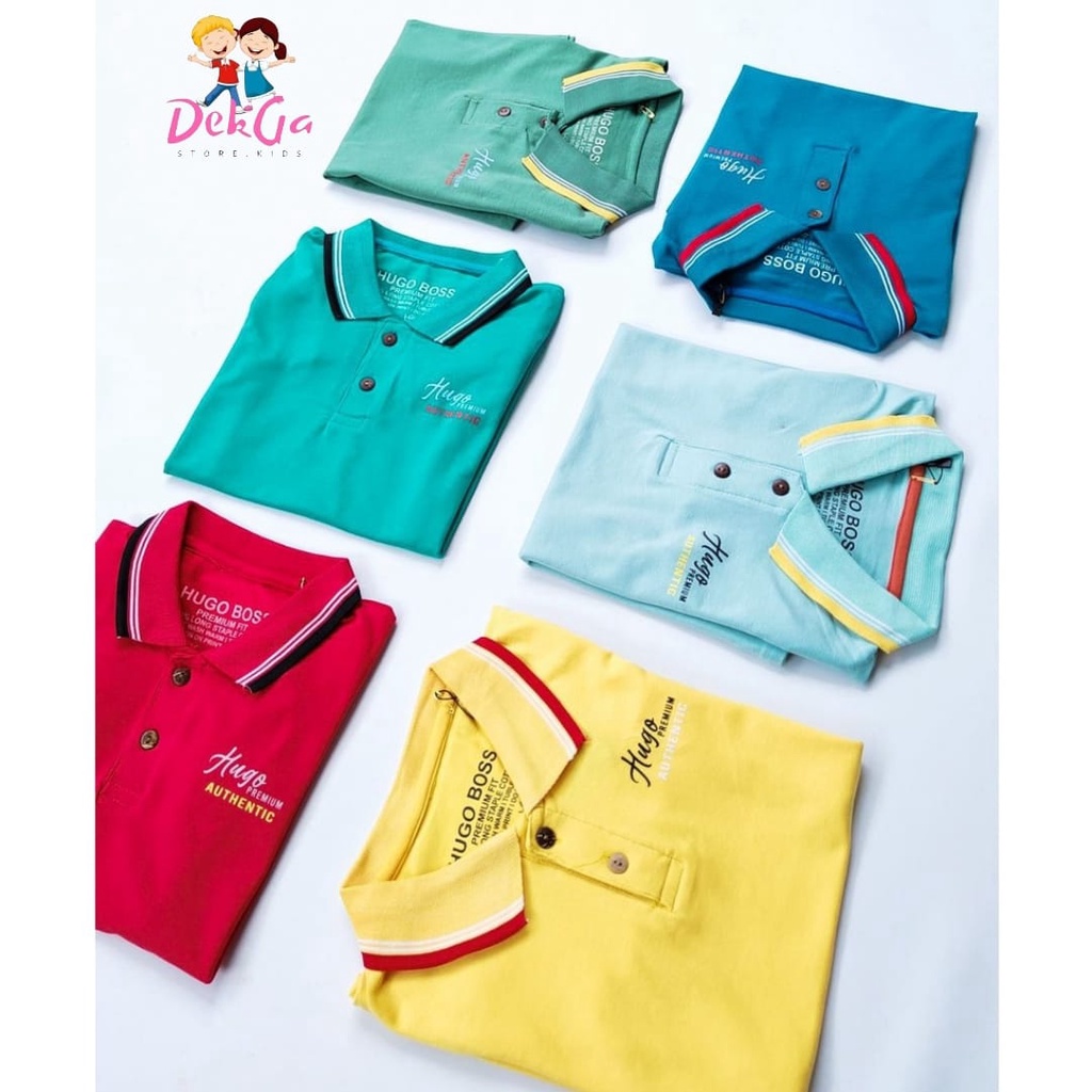 Kaos kerah anak laki laki kaos polo shirt usia 3-6th