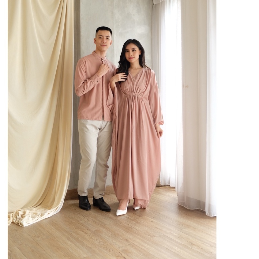 Rania Kaftan Dress Pakaian Lebaran Idul Fitri - (Hanya Dress) Available Couple