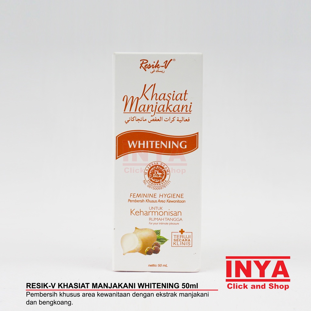 RESIK V KHASIAT MANJAKANI WHITENING 50ml - Feminine Hygiene