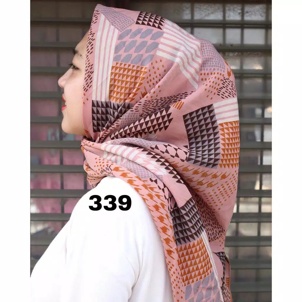 Jilbab Pollycotton Motif