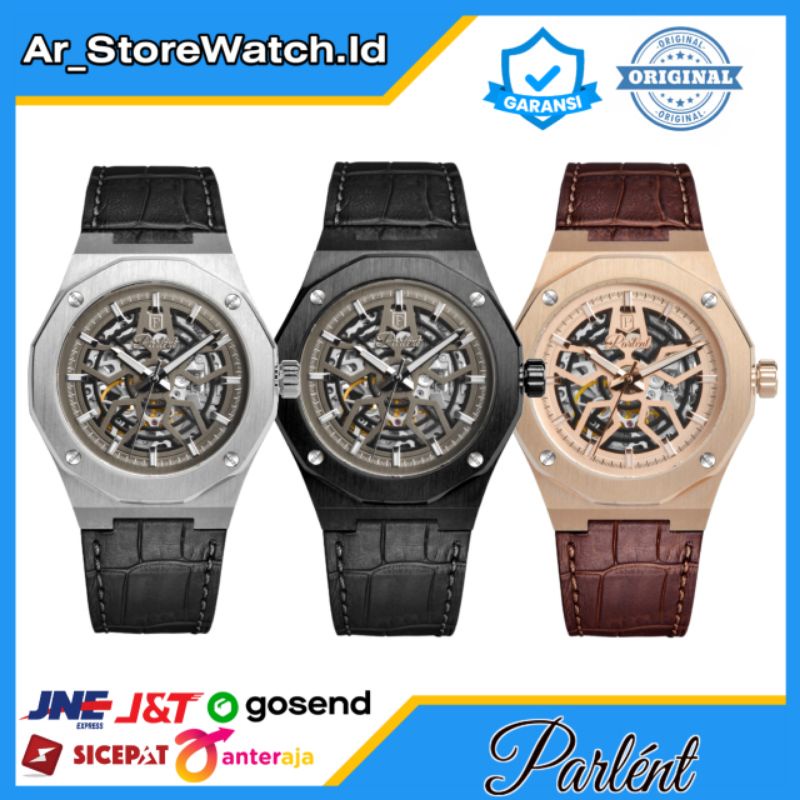 Jam Tangan Pria Automatic Parlent Aragon Prime Original Parlent & Garansi Resmi