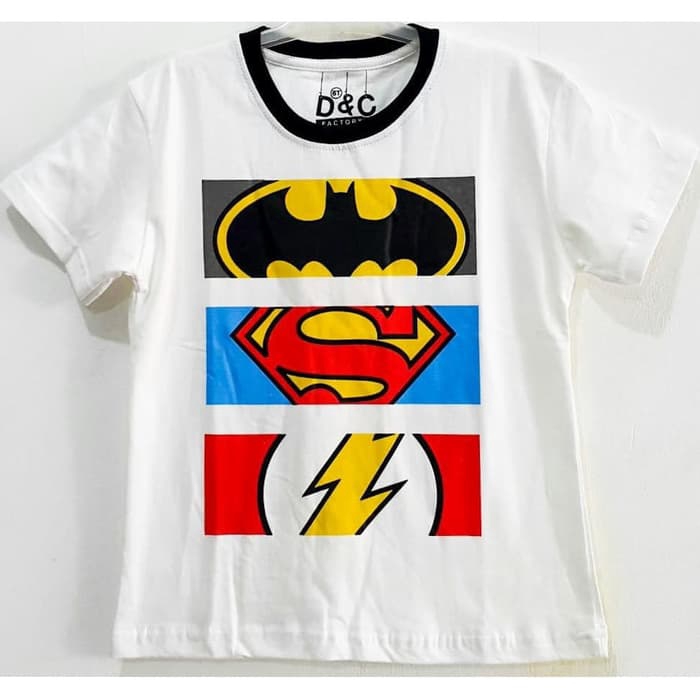  Baju  Kaos  Anak  1 10  Tahun  Superman Logo Biru Laki  Cowok 