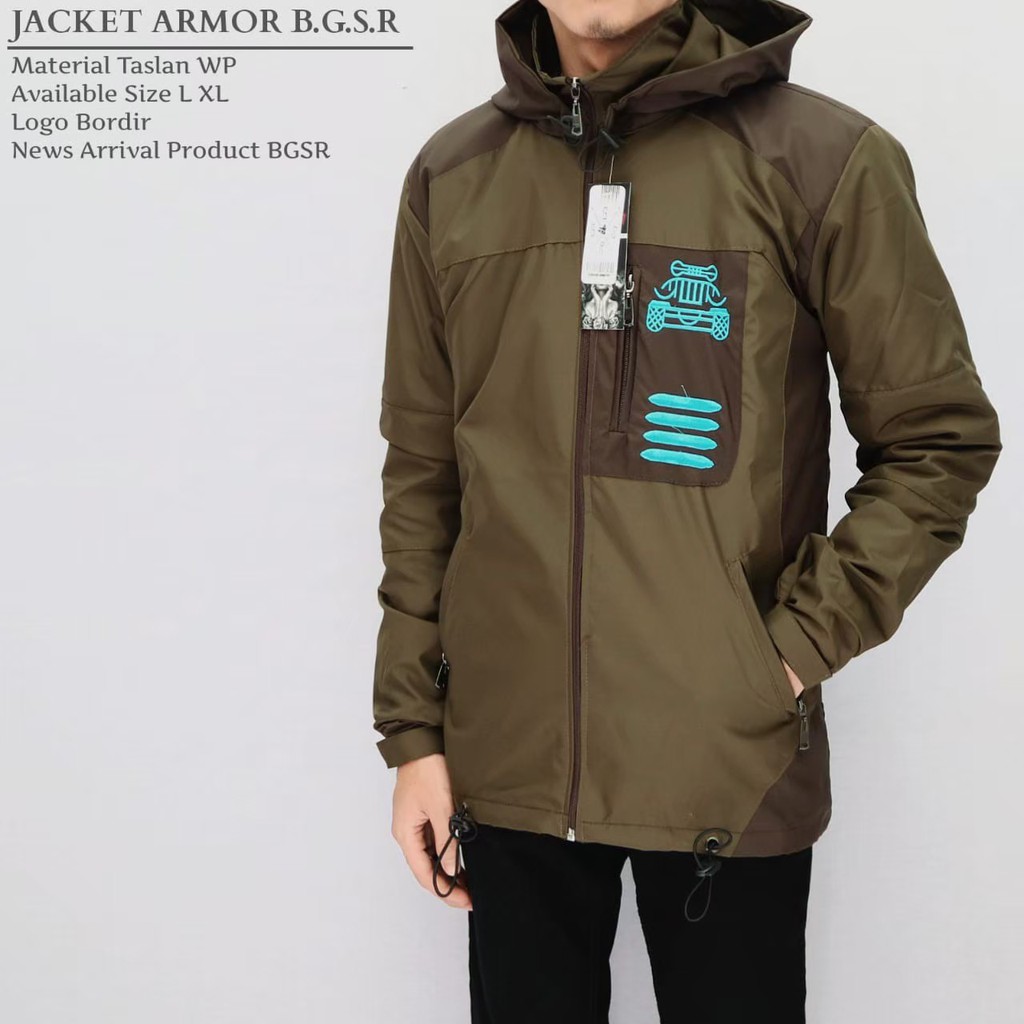 Jaket Outdoor Pria / Jaket Waterproof / Jaket Gunung Pria / Jaket BGSR / Jaket Pria Waterproof