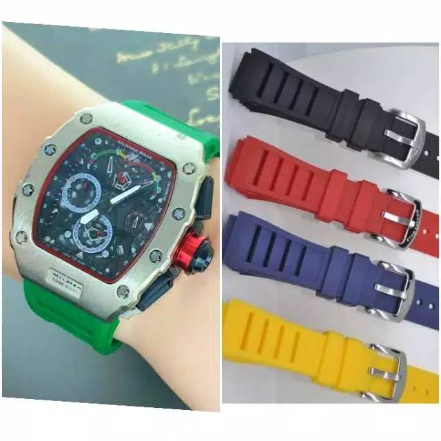 Jam Tangan Pria RM Richard Mile Mclaren Crono Aktif Free Tali 1 - Jam Tangan Pria Tali Rubber - RM12