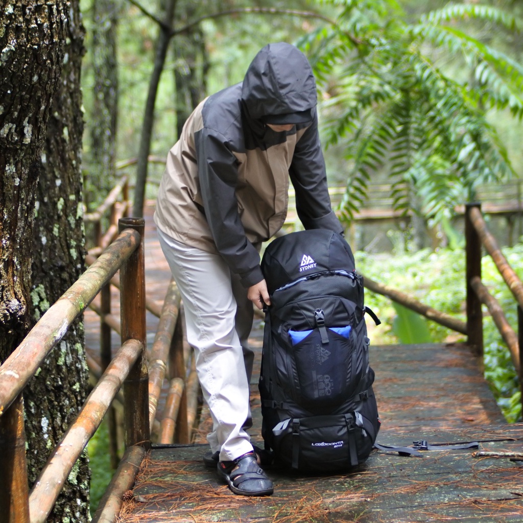Carriel Gunung 60+5 Liter / tas carrier 60+5L SYDNEY ADVENTURE / Tas carrier outdoor 60+5L SA