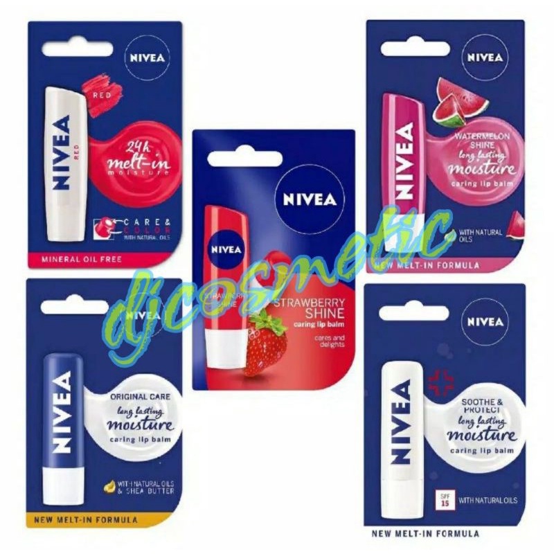 Nivea Lip Balm | Lip Care Strawberry | Original | Watermelon