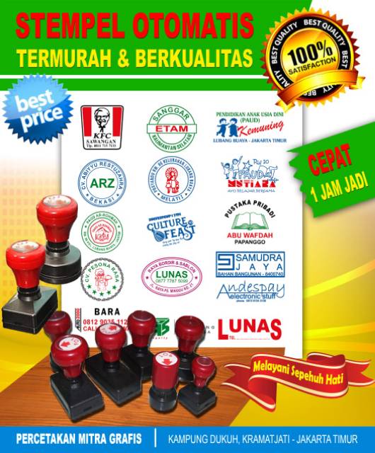 

Stempel otomatis flash 3 warna