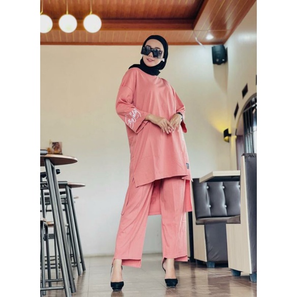 Set tunik oversize celana kulot by gyl