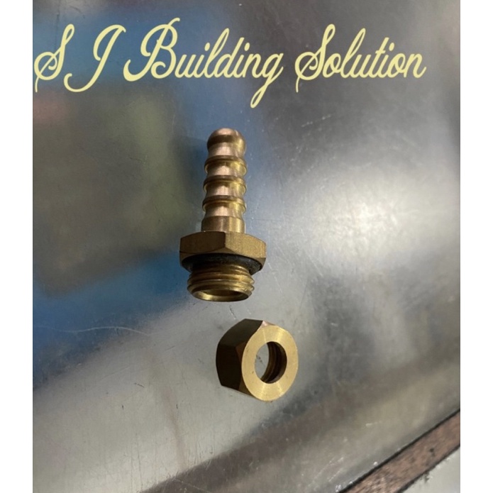 Nepel Kuningan Selang Paling Kecil 1/4” Inch Ring Copot Angin Gas Lpg