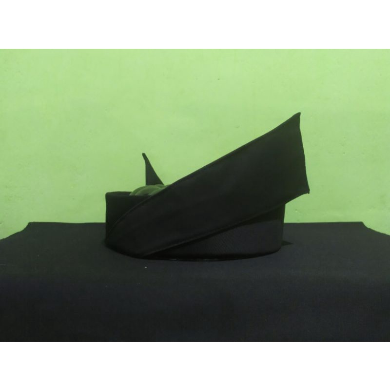 TANJAK/TENGKOLOK/DESTAR HITAM POLOS | MODEL TANJAK BULANG BIDANG SATU