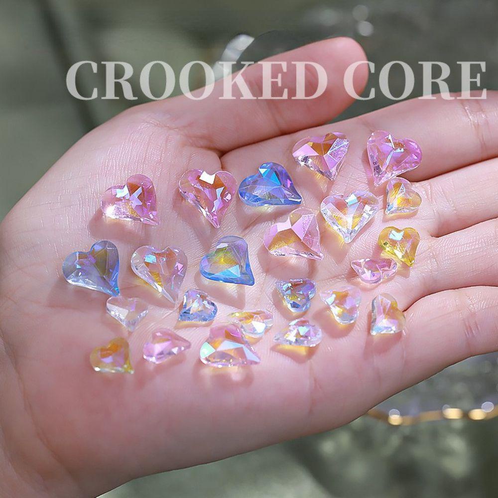 Mxbeauty Kuku Rhinestones 3D DIY Transparan Manikur Aksesoris Kristal Dekorasi Kuku