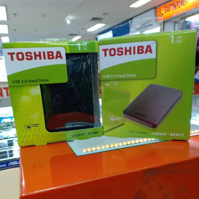 Hardisk Eksternal Toshiba 1TB Garansi ORI Canvioo Basic