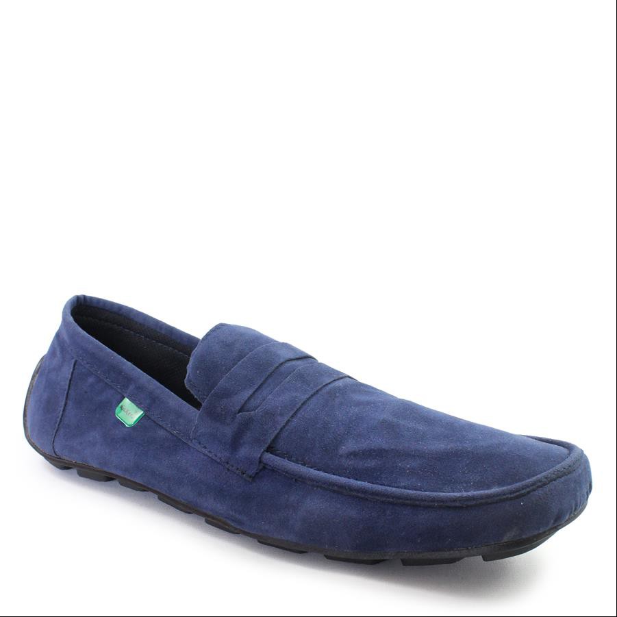 Kickers Jevlin Navy Sepatu Slop Slip On Kasual Harian