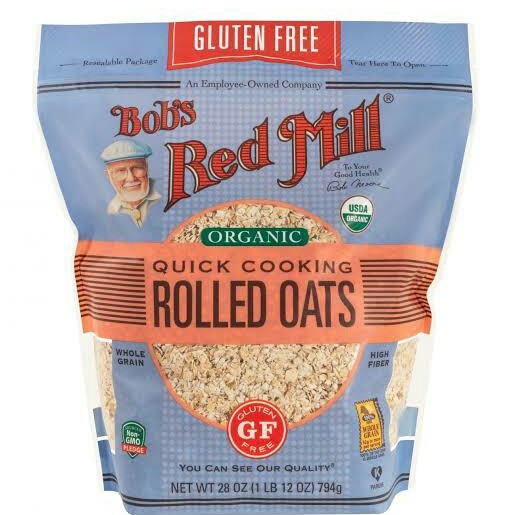 

GF Organic Quick Cooking Rolled Oats 794gr - Bob's Red Mill