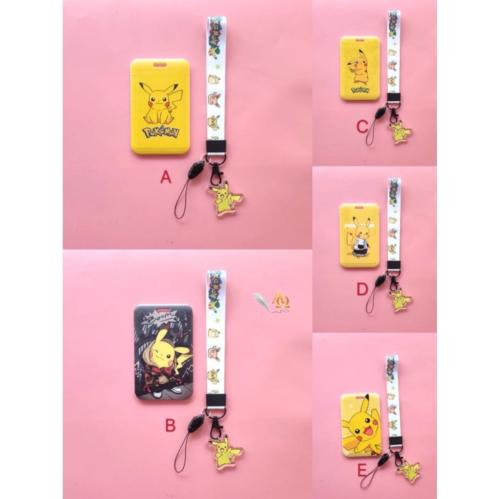 

Dijual Tempat Kartu Unik / Card Holder Tali Motif Pikachu Imut Hemat