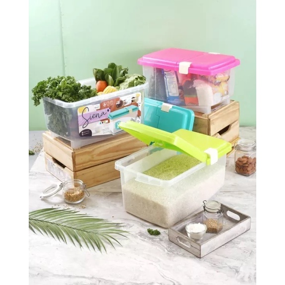 RICE box KEEPER SIENA 8 liter BIGGY / TEMPAT BERAS SAYUR SERBAGUNA BOX