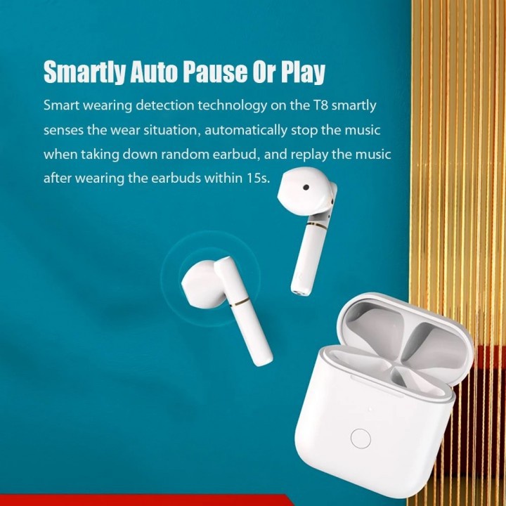 679 QCY T8 - Wireless Bluetooth 5.1 Half In-Ear TWS with Storage Box