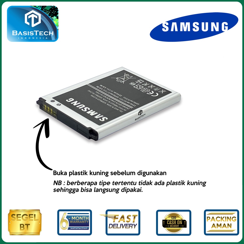 BATERAI SAMSUNG CORE 1 i8260 i8262 - CORE Duos G350 TREND 3 G3502 G3508 G3509 - B150AC B150AE - ORI99