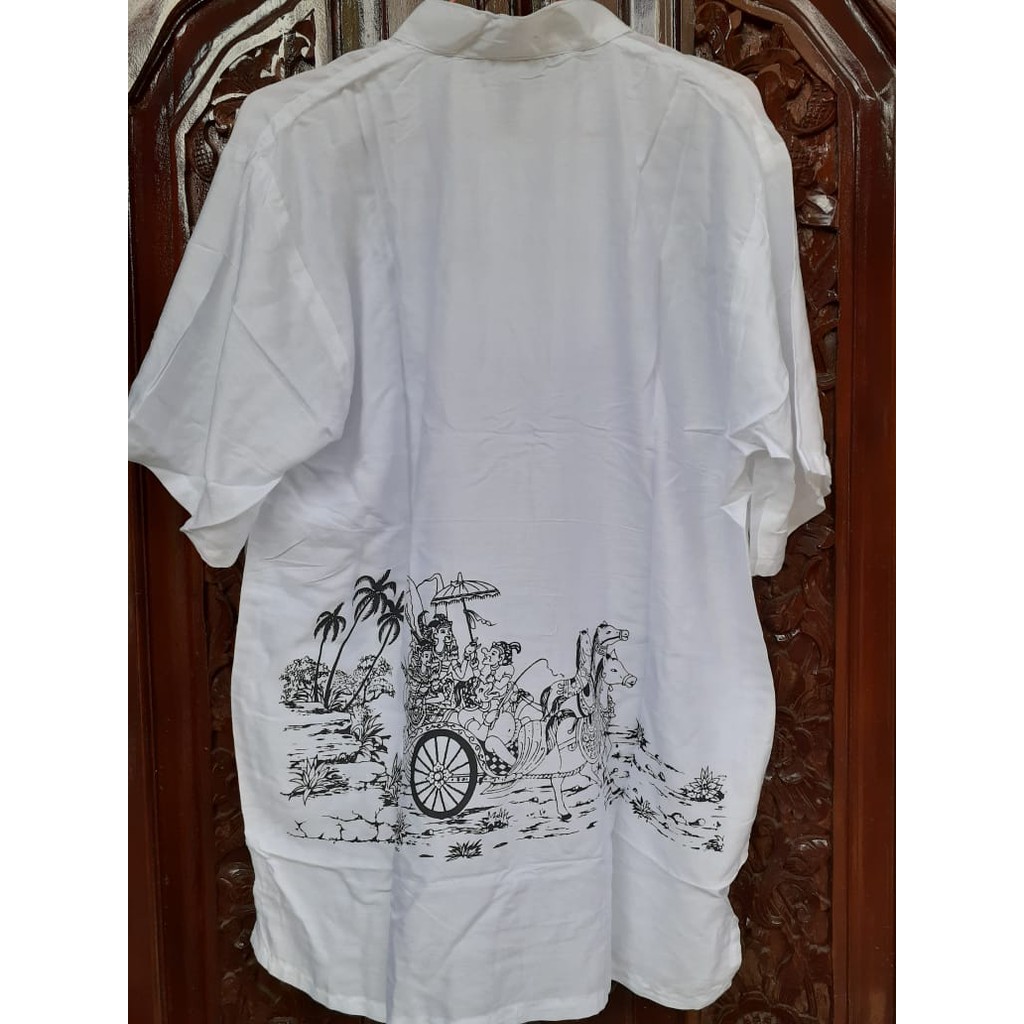 Baju kemeja yoko bali adem gambar kereta kencana