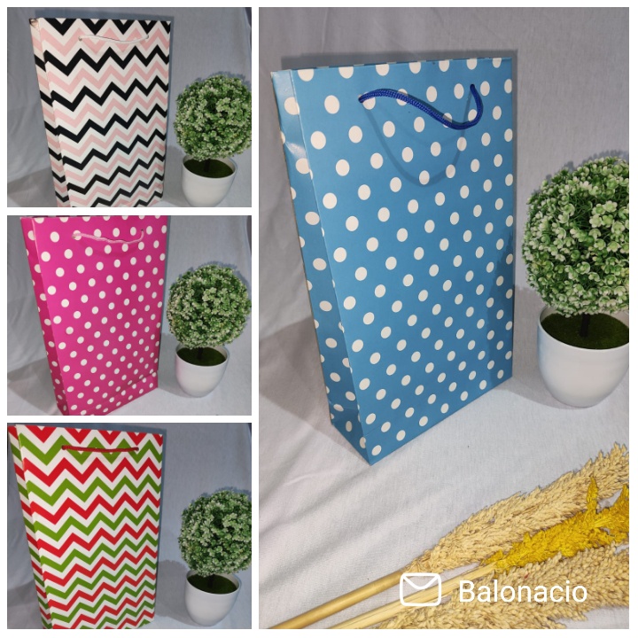 

PAPER BAG / KANTONG TAS KERTAS POLA POLKADOT