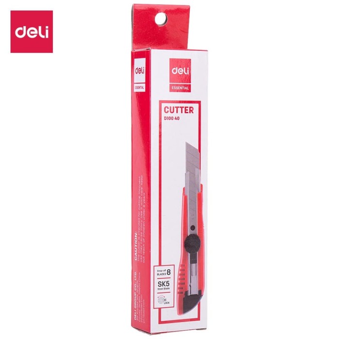 

kertas-pemotong- deli cd10040 red cutting knife -pemotong-kertas.