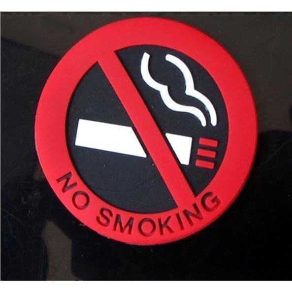 Stiker NO SMOKING Mobil Stiker Mobil No Smoking Tempelan Dilarang Merokok Stiker Serbaguna Stiker Dilarang Merokok Di Dalam Mobil