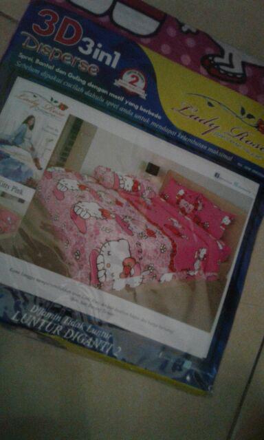 Sprei Rumbai Lady Rose 120/sprei Anak/karakter:mario,doraemon,minions,nemo,poly/poli,tayo,nemo,cars