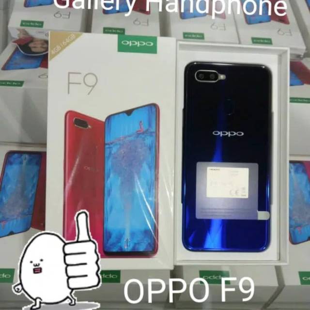 New oppo f9 pro 6/128 garansi resmi 1 th oppo