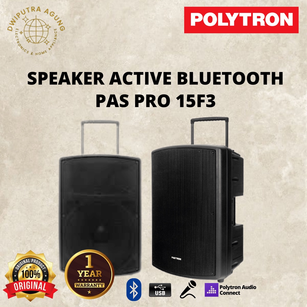 SPEAKER PORTABLE POLYTRON PAS PRO 15F3 / 15F7 / PAS PRO 15F7 PASPRO15F3 BLUETOOTH INDOOR OUTDOOR