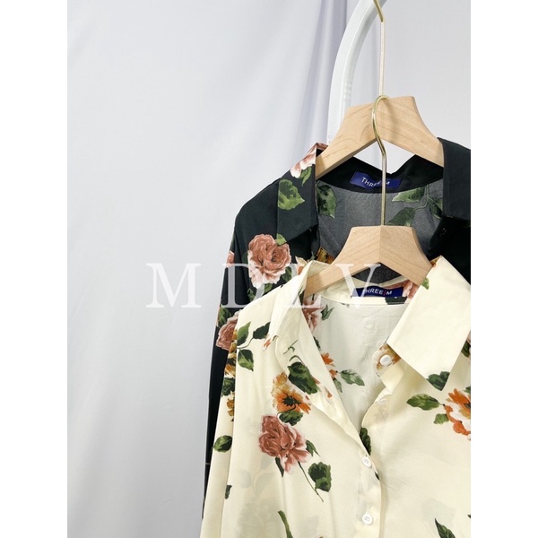 MDLV ~ 4131 KEMEJA ROSES WOMEN ROSE SHIRT WOMEN LONG HAND SHIRT PREMIUM KEMEJA TWISCONE KEMEJA LENGAN PANJANG FASHION IMPORT WANITA