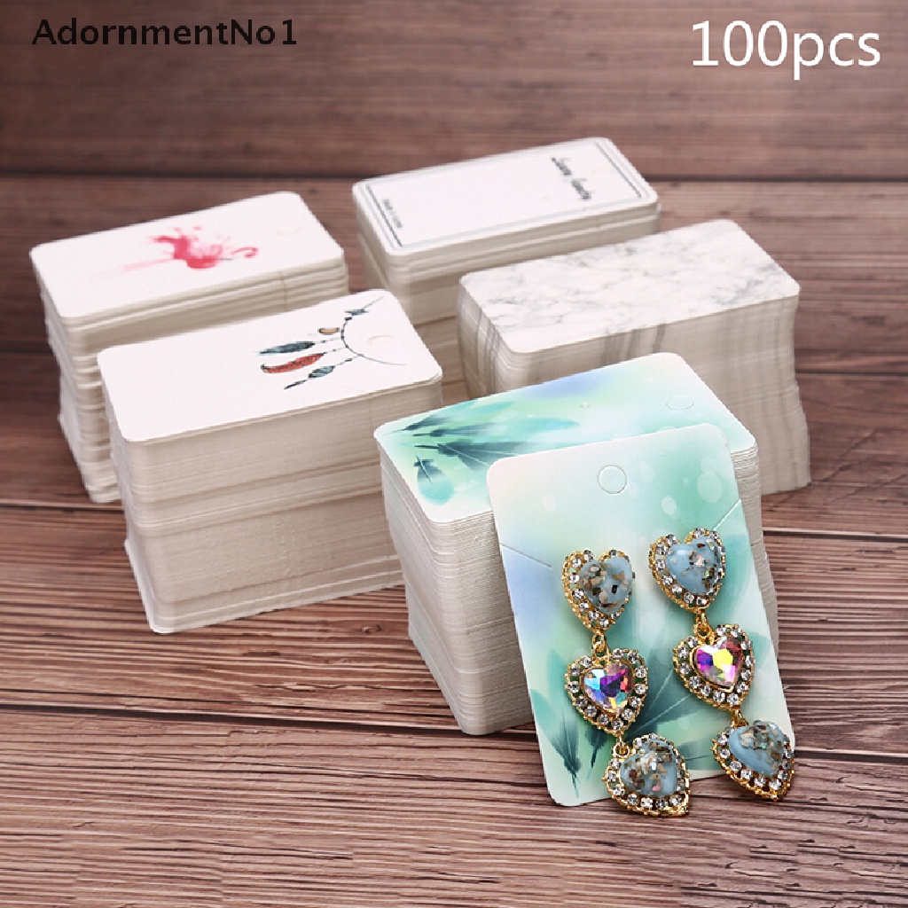 (AdornmentNo1) 100pcs / lot Kartu Display Kalung / Anting DIY