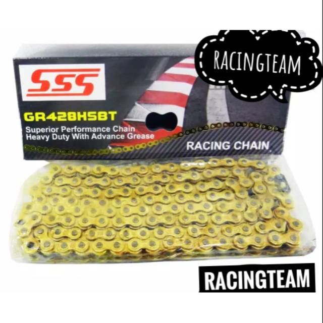 Rantai SSS 428 Hsbt original - rantai motor SSS hsbt 428 original SSS