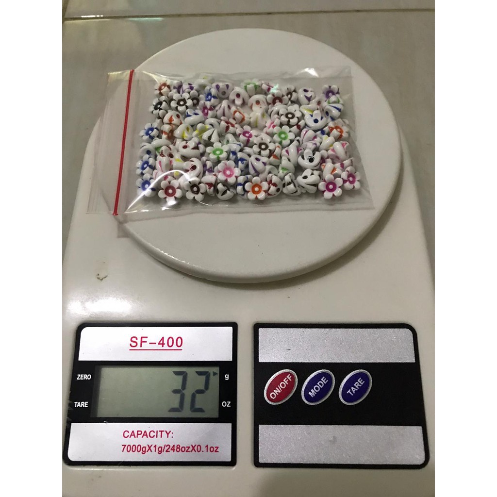 Mote Bunga Sakura 10mm-Mote Manik Manik 100pcs