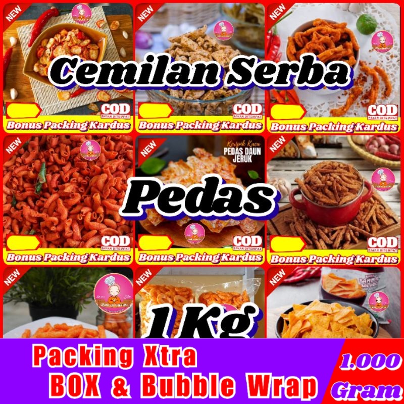 

[1Kg] Serba Pedas / Aneka Makanan Ringan - Hufaida Snack Snack Kiloan cemilan camilan
