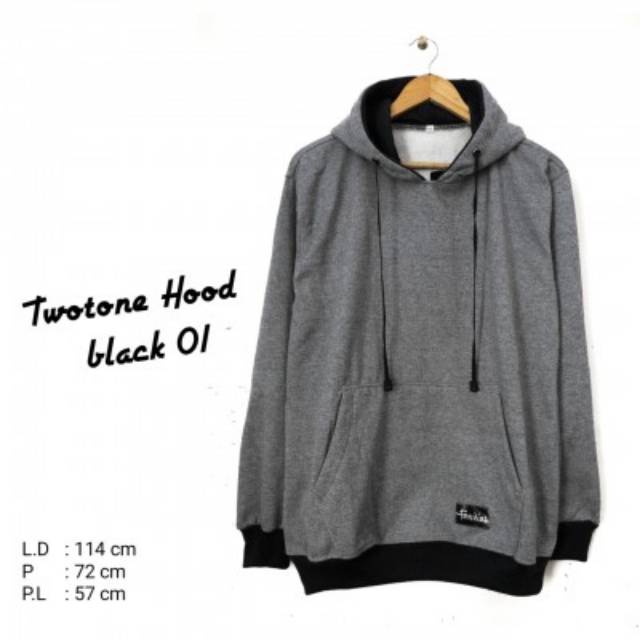 Jaket Hoodie Twotone Hood