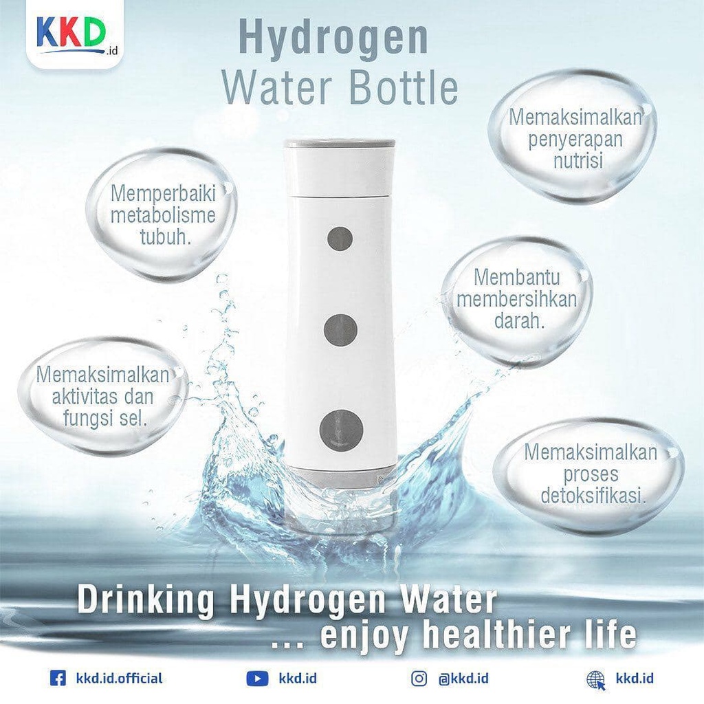 BOTOL HIDROGEN KK INDONESIA HYDROGEN WATER BOTTLE
