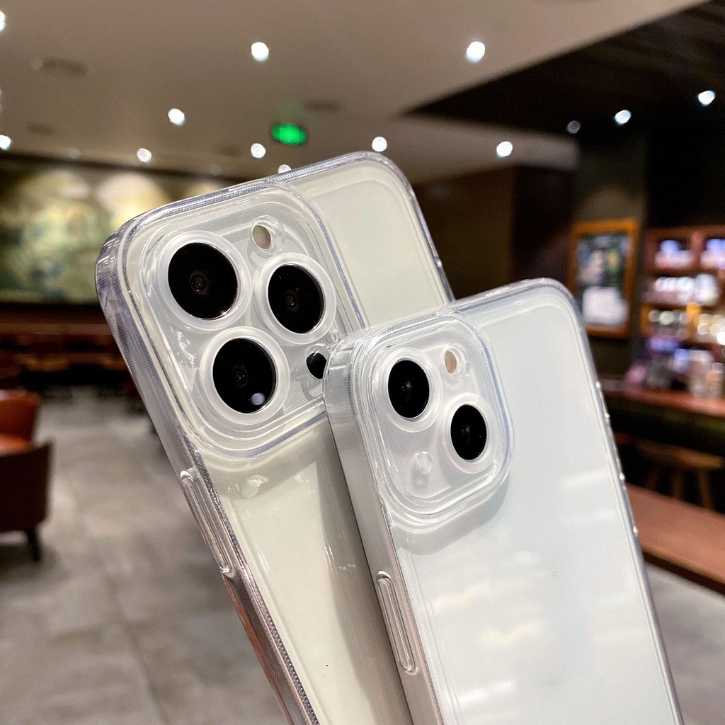 Soft Case Silikon Transparan Cover iPhone 13 12 Pro Max 11 XS XR X 8 7 6S Plus