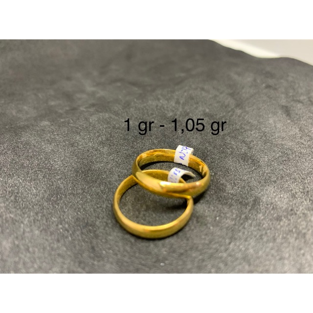 Cincin emas asli kdr 700 kode BS semi padu