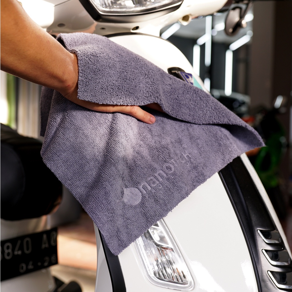 KAIN MICROFIBER DETAILING EDGELESS - nanoTECH PROTECTION - MICROFIBER EDGELESS ULTIMATE WIPE 33X33 380GSM - SUPER PREMIUM QUALITY - DRYING TOWEL EDGELESS - HANDUK MOBIL - KAIN LAP MOBIL - LAP MOTOR - KAIN LAP KENDARAAN - MICROFIBER COATING