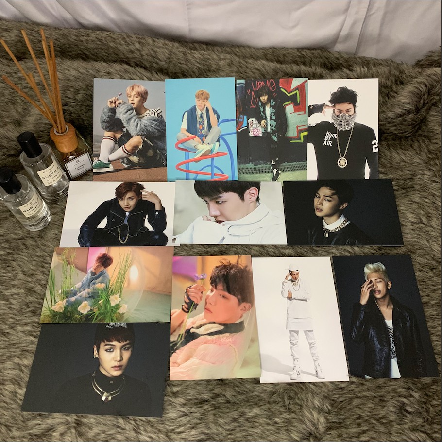 Postcard Armypedia BTS Official Jimin, Jhope, Suga, RM