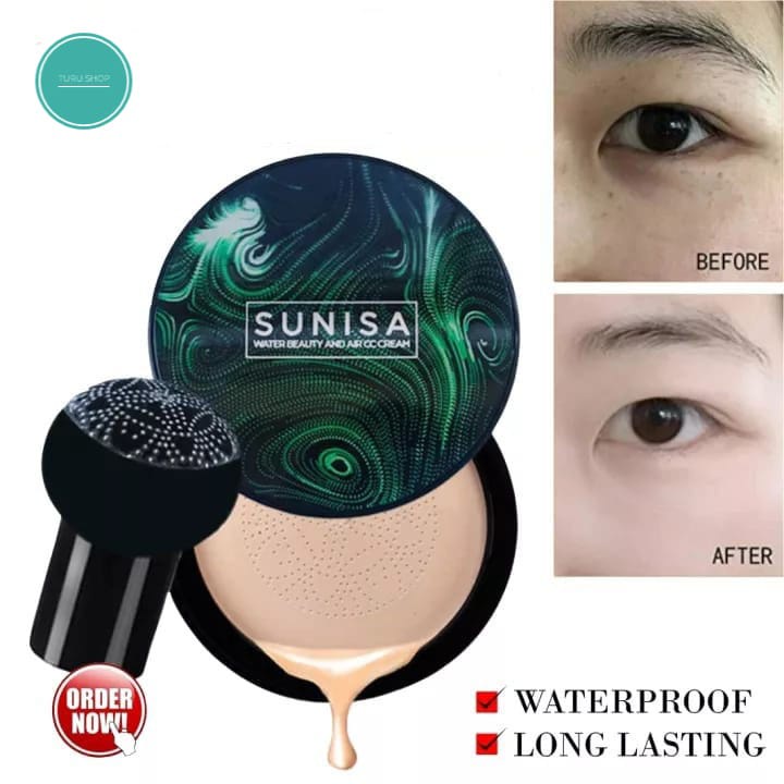 SUNISA CUSHION BEDAK WATERPROOF AIR CUSHION BB CREAM FOUNDATION ORIGINAL PAKET LENGKAP BERKUALITAS
