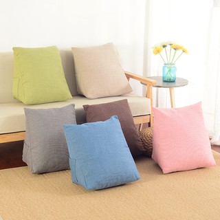  Bantal  Leher Bentuk Segitiga Bahan Linen Washable Untuk  