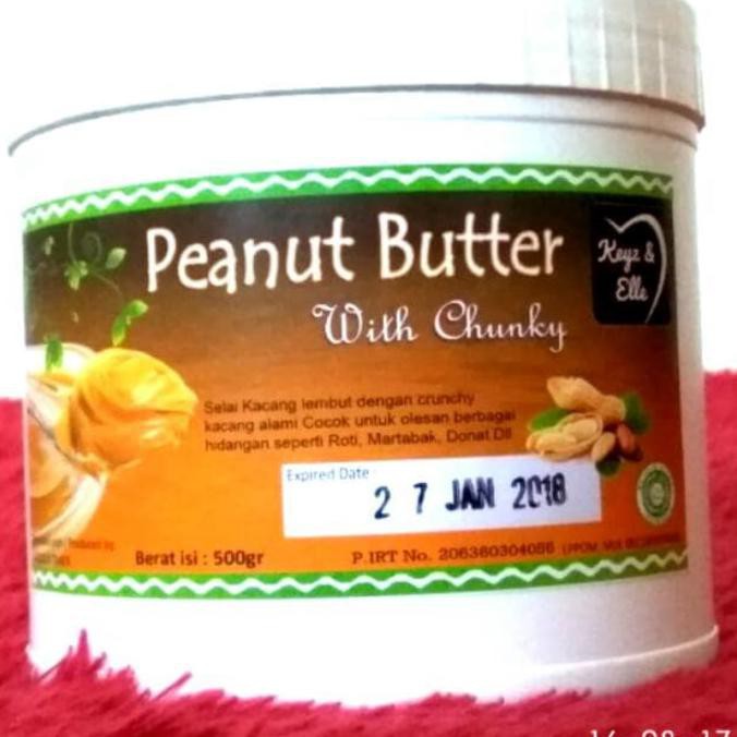

PROMO ENAK Peanut Butter with chunky Keyz and Elle 500gr Terlaris